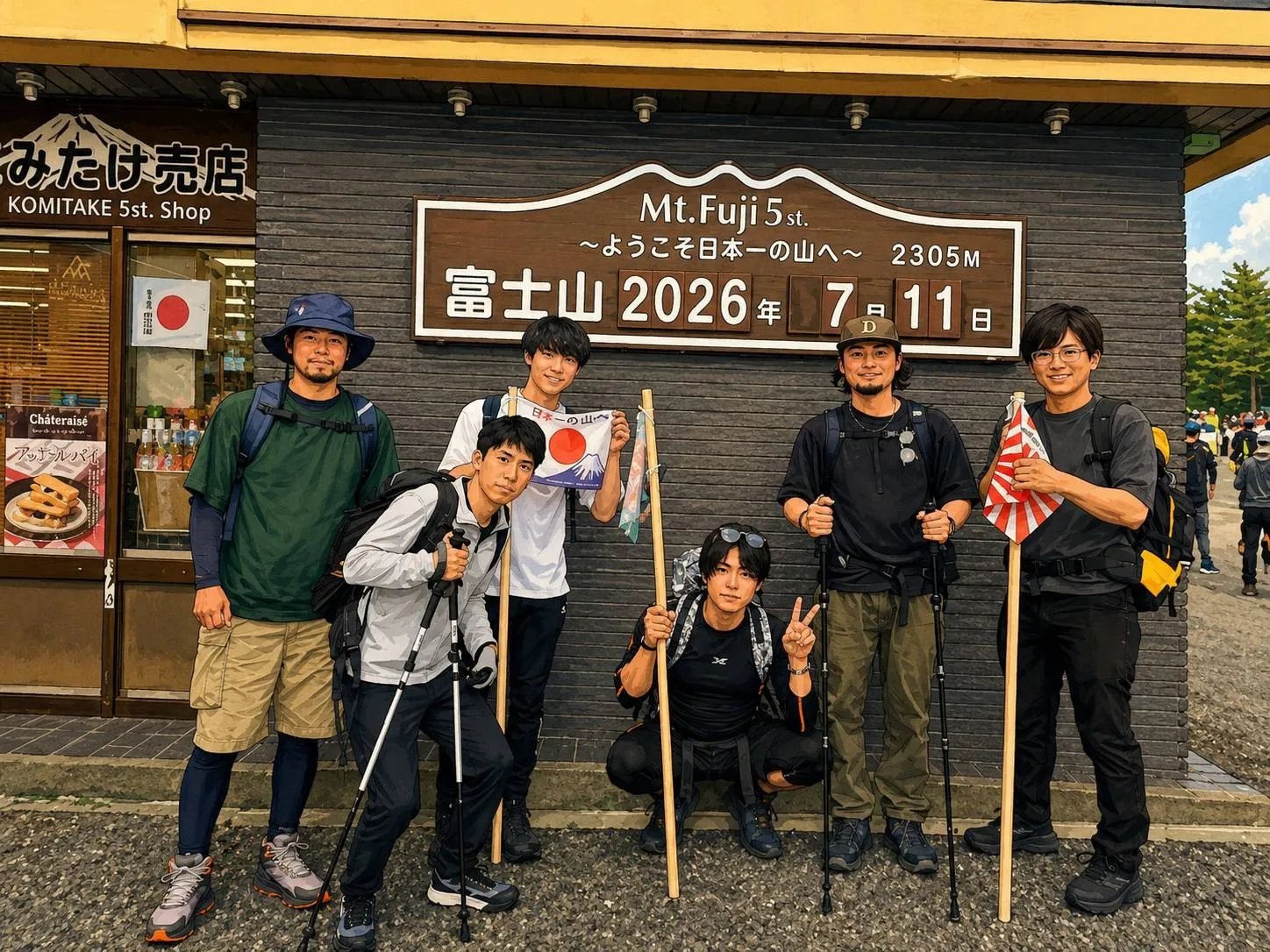 【富士登山2026】男6人で挑む日本一！五合目から頂上を目指す熱い夏